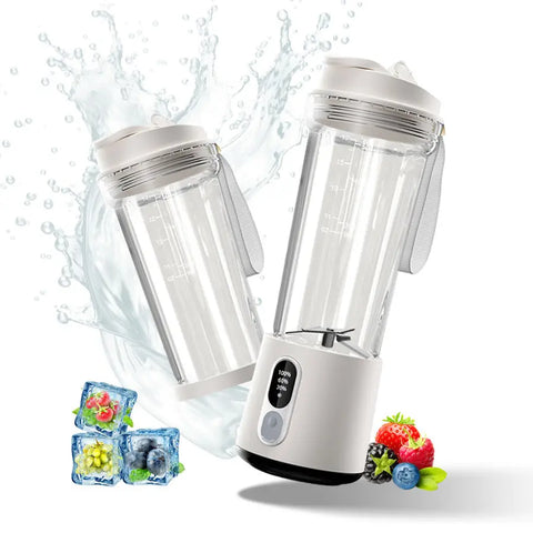 New 180W Portable Juicer Dual-use Juice Cup USB 4000mAh Battery Outdoor Fresh Fruit Blender 4 Blade Smoothie Juices Cup Blender